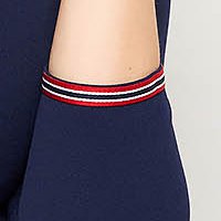 Darkblue dress crepe pencil wrap over front - StarShinerS