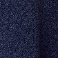 Rochie din material elastic bleumarin pana la genunchi in clos cu decolteu in v - StarShinerS