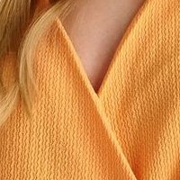 Narancssárga bő szabású női blúz