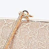 Gold bag with glitter details with bow