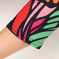 Lycra Pencil Dress with Material Draping and Digital Print - StarShinerS