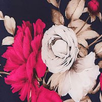 Virágmintás georgette midi harang női irodai ruha kosztüm