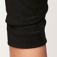 Black dress crepe pencil with decorative buttons slit - StarShinerS