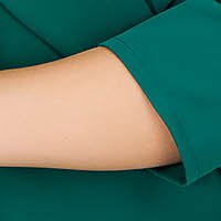 Zöld rövid átlapolt ruha enyhén rugalmas szövetből