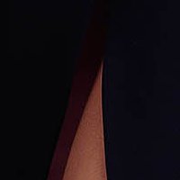 Rochie din stofa usor elastica neagra tip creion petrecuta cu umeri bufanti - Fofy
