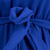 Ruha kék georgette harang alakú gumirozott derékrésszel eltávolítható övvel