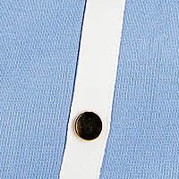 Rochie din tricot fin albastru-deschis tip creion cu buzunare false si nasturi decorativi - SunShine Rochie din tricot fin albastru-deschis tip creion cu buzunare false si nasturi decorativi - SunShine