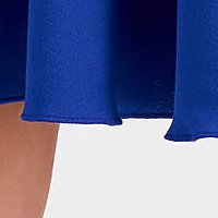 Kék krepp szoknya harang alakú gumirozott derékrésszel - StarShinerS