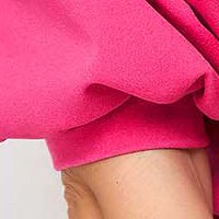 Bluza dama din crep roz mulata cu maneci bufante - StarShinerS