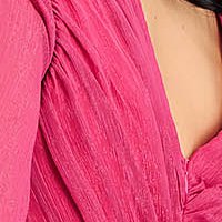 Pink muszlin aszimetrikus harang ruha csillogó díszítésekkel