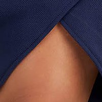 Rochie din crep bleumarin tip creion cu decolteu petrecut - StarShinerS