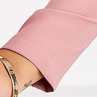 Púder rózsaszín zakó tipusú ruha enyhén rugalmas szövetből dekoratív gombokkal - StarShinerS
