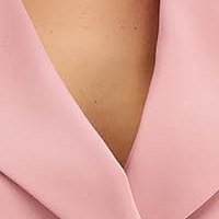 Púder rózsaszín zakó tipusú ruha enyhén rugalmas szövetből dekoratív gombokkal - StarShinerS