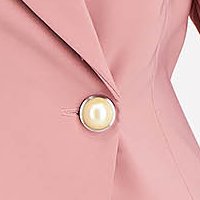 Púder rózsaszín zakó tipusú ruha enyhén rugalmas szövetből - StarShinerS