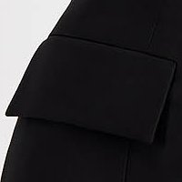 Fekete zakó tipusú ruha enyhén rugalmas szövetből - StarShinerS
