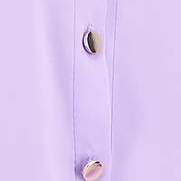 Bluza dama oversize din material subtire lila asimetrica cu croi larg - SunShine