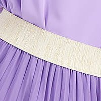 Skirt from veil fabric pleated cloche with elastic waist