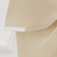 Chiffon Cream Dress in A-line with Elastic Waist and Ruffle Sleeves - SunShine