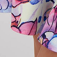 Rochie din crep in clos cu imprimeu floral digital - StarShinerS