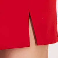 Red Thin Slightly Elastic Fabric Suit - StarShinerS