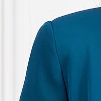 Petrol Green Thin Elastic Fabric Suit - StarShinerS