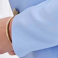 Light Blue Elastic Thin Fabric Suit - StarShinerS