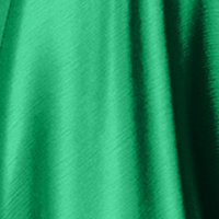 Green Midi Veil Dress in A-Line with Crossover Neckline - PrettyGirl