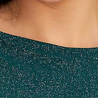 - StarShinerS darkgreen dress lycra with glitter details cloche with elastic waist