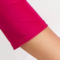 Pink Lycra Pencil Dress with Side Pleats - StarShinerS