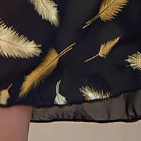 Muszlin midi harang ruha gumirozott derékrésszel öv típusú kiegészítővel - StarShinerS