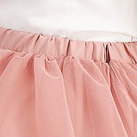 Dusty Pink Tulle Skirt in A-line with Elastic Waist - StarShinerS