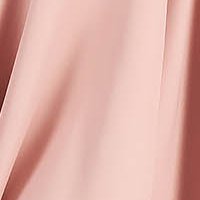 Dusty pink satin asymmetrical short occasion dress without sleeves - StarShinerS
