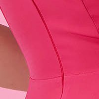 Ruha pink - StarShinerS rugalmas szövet rövid harang fodros ujjakkal