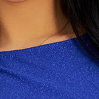 Ruha kék - StarShinerS lycra csillogó díszítések harang alakú gumirozott derékrésszel