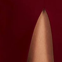 Burgundy rugalmas szövetű ceruza ruha lábon sliccelt és fodrokkal a dekoltázs vonalánál - StarShinerS