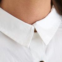 Rochie din bumbac alba scurta cu un croi drept si accesoriu tip curea - Top Secret