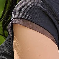 Fekete krepp bő szabású rövid ruha háton v-dekoltázzsal - StarShinerS