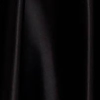 Black Taffeta Short A-line Dress with V-neckline - Artista