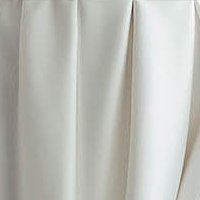 White dress taffeta long laced cloche slit