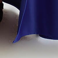 Hosszú taft kék lábon sliccelt harang ruha