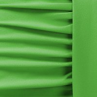 Krepp midi világos zöld ceruza ruha kivágott ujjrészel gyöngyös díszítéssel