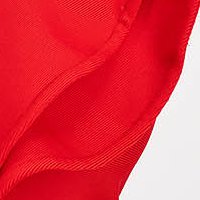 Red Midi Bandage Dress with Ruffles on Shoulder - SunShine