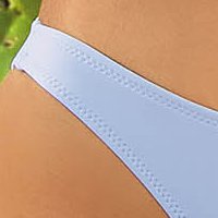 Light blue two-piece swimsuit with balconette push-up bra and classic briefs