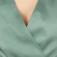 Mentazöld muszlin harang ruha övvel ellátva strassz köves díszítéssel