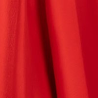 Piros muszlin harang ruha övvel ellátva strassz köves díszítéssel