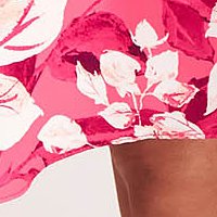 Rugalmas szövetü harang virágmintás ruha oldalt zsebekkel - StarShinerS