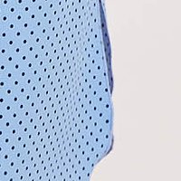 Vékony anyagú világos-kék egyenes midi ruha övvel ellátva - StarShinerS