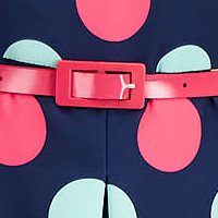 Rochie din stofa elastica scurta cu pliuri si accesoriu tip curea