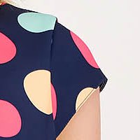 Rochie din stofa elastica scurta cu pliuri si accesoriu tip curea