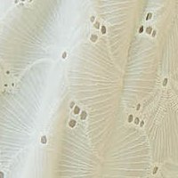 Pamutból készült rövid overál - fehér, v-dekoltázzsal, gumírozott derékkal